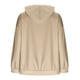 thumbnail image 5 of GigrtiJin Womens Breastfeeding Hoodies Long Sleeves Solid Color Loose Hooded Sweatshirt Casual Comfy Basic Pullover Top, 5 of 7