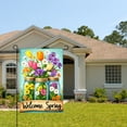 thumbnail image 2 of Amhnf Welcome Spring Flowers In Mason Jars Garden Flag For Home Outdoor Garden Yard Decor 12x18 inch, 2 of 5