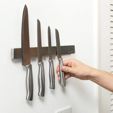 knife magnetic bar holder magnet strong steel stainless inch measures sleek durable surface extra
