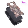 thumbnail image 3 of For 5.5" Motorola Moto Z2 Force, Moto Z2 Play Built-in Kickstand 3-Layer Protections Hard Back Cover Shockproof Resistant Belt Clip Heavy Duty Armor Impact Bumper Phone Case [Camoforest], 3 of 4