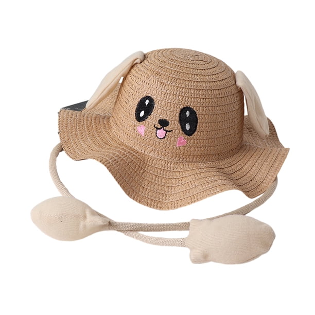 Sombrero de paja de conejo Sonducket para niños caqui 52-54cm