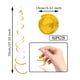 thumbnail image 5 of Naiovety 6 pack/lote colgante en espiral ingredientes seguros artesanía exquisita DIY colgante decorativo guirnalda aniversario Kits de decoración para fiestas Oro 27.5 pulgadas, 5 of 6