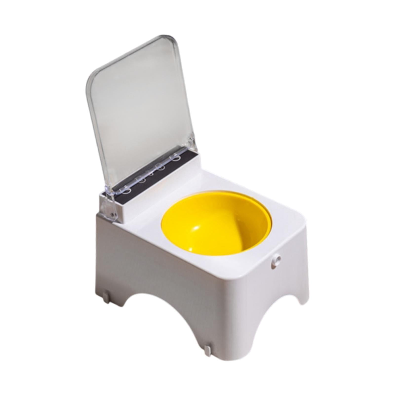 oshhni Cat Bowl with Raised Stand for Cats Dogs Neck Protection Cat Dog Food Feeder PP Bowl