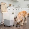 thumbnail image 3 of IRIS USA WeatherPro Airtight, Dog, Cat, Bird & Small-Pet Food Storage Container, Almond, 20.4-kg, 3 of 5