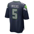 thumbnail image 3 of Men's Nike Jason Myers College Navy Seattle Seahawks Game Jersey, 3 of 3