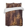 thumbnail image 2 of Quilts King Size, Yellow Forest Soft Comforter Bedding Set for Bed, Pine Tree Summer Botanical Modern Art Lightweight Quilted Bedspread with Pillow Cover(2 Pieces) for All Season, 96x106 Inch, 2 of 6