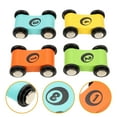thumbnail image 3 of WRITWAA 4Pcs Wood Toy Car Wooden Race Car Toy Assorted Color Creativity Birthday, 3 of 6