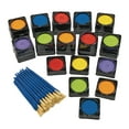 thumbnail image 3 of Colorations Individual Tempera Cake Classroom Pack Classroom Supplies for Arts and Crafts Multicolor Variety Pack, Model:TEMPAK, Blue,Green,Multicolor,Orange,Purple,Red, 36 Piece Set, 3 of 5