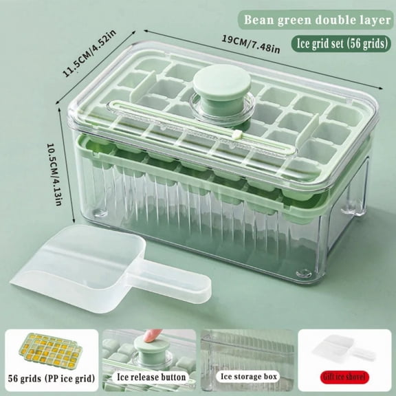 Silicone Mold Ice Cube Tray with Lid Silicone Ice Buckets Ice Mold DIY Moulds Ice-cream Maker Kitchen Tool Ssummer Accessories