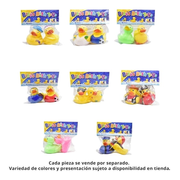 Set de Patitos de Hule Baby’s Bath Toys Baby Funny Varios Modelos 1 pza.