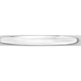 thumbnail image 4 of 14K White Gold 14Kw 2.5mm Ltw Half Round Band Size 8.5 Made In United States whrl025-8.5, 4 of 5