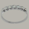 thumbnail image 3 of LBG British Made 925 Sterling Silver Natural Opal Womens Promise Ring - 33 size options - Size 4.5, 3 of 9