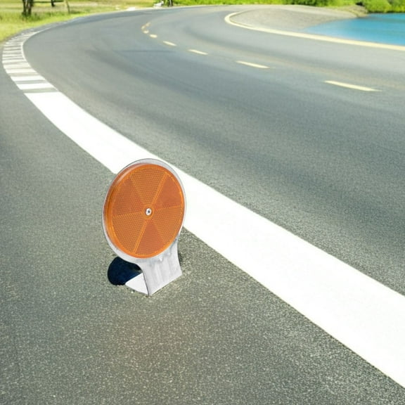 Raindrops 2pcs Reflective Road Markers For Driveway Safety Heavy Duty Plastic Reflectors For Highway And Driveways