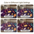 thumbnail image 7 of ODIKA 8'x10' Washable Area Rug Playroom Science Theme Educational Classroom Themed Cartoon Rocket for Dining Room, Large Office, Lounge, Non-Slip Chair-Friendly Mat, 7 of 7