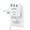 White, variant on LENCENT usb plug outlet adapter in wall charger,2 to 3 Prong adapter Wall Outlet Extender with 3 USB ports, Multi power outlet splitter for home