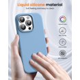 thumbnail image 4 of KOMI Designed for iPhone 16 Pro Case,Shockproof Liquid Silicone Protective Phone Case with Soft Anti-Scratch Microfiber Lining Ultra Slim Drop Protection Phone Cover 6.3 inch Cornflower, 4 of 5