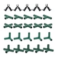 thumbnail image 4 of DOLITY 20 Pieces Gardening Frame Joints Pole Connector 5 Types Stable Support 0.43 inch, 4 of 9