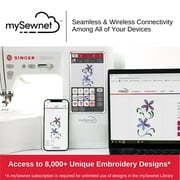 SINGER® SE9180 Embroidery & Sewing Machine with Accessory Kit | 250 Built-in Stitches, 150 Embroidery Designs & 10 Fonts, Wifi Connectivity with 7 Touch Screen