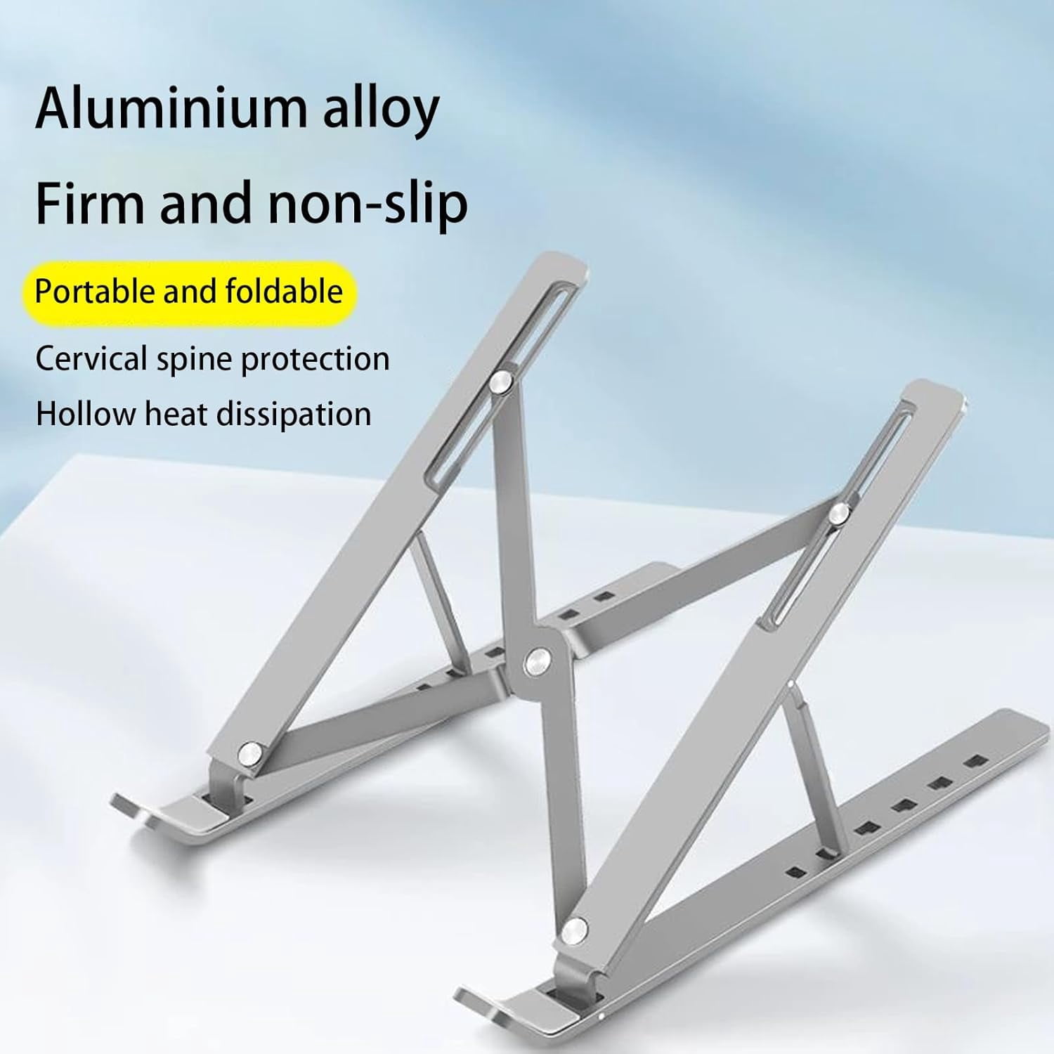 NEOYFC for  Stand for Dell Inspiron 16 15 13 14 12 17 inch Laptop, Ergonomic 6-Levels Angles Adjustable Computer Stand, All Aluminum Laptop Stand