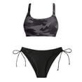 thumbnail image 4 of BOOMNY Womens Bikini Sets 2 Peice Swimsuit For Women Camouflage Swimwear Tummy Control High Waist Cozy Soft Bathing Suits, 4 of 5