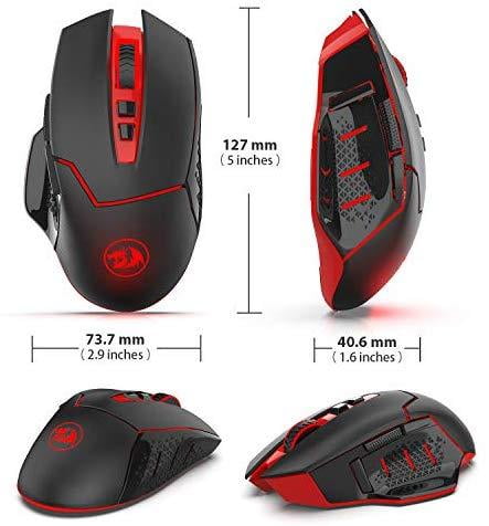 Redragon M652-BA Wireless Optical Gaming Mouse 2400 DPI with Mouse Pad Set