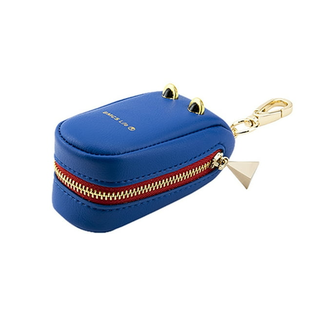 xiaxaixu Universal Car Key Case Holder, Cute Crocodile Microfiber Leather Car Smart Key Fob Cover with Hook and Keyring Zipper Bag