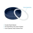 thumbnail image 4 of Mason Jar Lids, 10 pack Plastic Storage Lids with 10pcs Silicone Ring, Regular Mouth (Blue), 4 of 6
