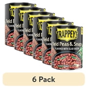 (6 pack) Trappey's Field Peas and Snaps with Bacon, 15.5 oz, Can
