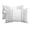 Gray, White, variant on Burnt Orange Striped Outdoor Pillows for Chaise Lounge Chair Waterproof Lumbar Pillows with Insert&Adjustable Elastic Strap Beach Headrest Pillow Farmhouse Thin Vertical Stripes Pool Pillow 11"x16"