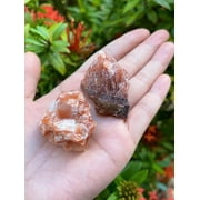 Calcite Rough Natural Stones, Raw Calcite Crystals (Red Calcite, 0.25 Pound)