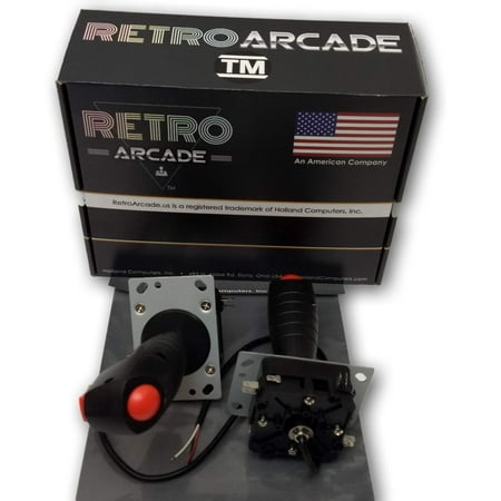 Arcade flight yoke stick Joystick; 8 way joystick with two fire buttons and firm