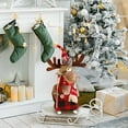 thumbnail image 6 of Vggrvlo Reindeer Christmas Stuffed Animals Cute Thanksgving Plush Doll for Office Moose Xmas Decorative Hanging Ornaments for Holiday Party Decor Kids Gifts, 6 of 6
