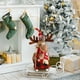 thumbnail image 1 of Figura de ciervo navideño para decoración de ventanas, ambiente navideño, regalo navideño, 1 of 6