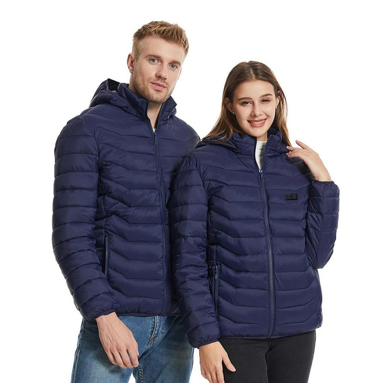 QATAINLAV Women and Men Heated Puffer Jacket with Hood