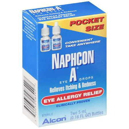 Alcon Naphcon Soulagement des allergies gouttes oculaires 2 Ct - 5ml