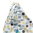 thumbnail image 5 of Moon Lounger Chair Bag, Themed Repetitive Doodle Items Pattern with Crescent Planets and Clouds, High Capacity Storage with Handle Container, Lounger Size, Multicolor, by Ambesonne, 5 of 5