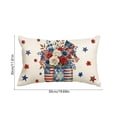 thumbnail image 3 of Pandiboks 20x12in Decorative Pillow Covers Couch Pillow Covers White Stars Polyester Rectangle for Den、Outdoor, 3 of 6