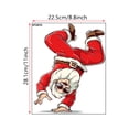 thumbnail image 3 of SIfdSeng Get it Fast Christmas Toilet Decal 1 Santa Christmas Decoration Toilet Bathroom Wall Santa Toilet Sticker Self Toilet Halloween Decorative Wall Sticker 1Pc, 3 of 8