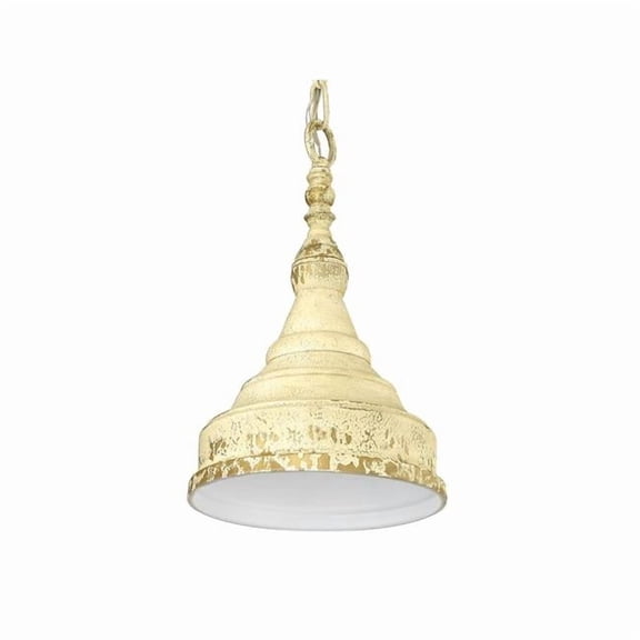 Golden Lighting 1942-S ATS Wellsly 1-Light Pendant in Antique Tea Stone