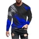 thumbnail image 2 of Blusas y camisas de manga larga con cuello redondo para hombre, blusa informal de manga larga con cuello redondo y estampado., 2 of 3