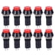 thumbnail image 2 of Accesorios para equipos industriales, 10 piezas PBS305A Interruptor de electrodomésticos con bloqueo automático rojo Interruptor de botón con bloqueo automático Calidad en la que puede confiar, 2 of 8
