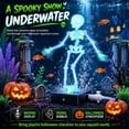 thumbnail image 4 of Purple Aquarium Skeleton Bubbler, Purple Glow Luminous Dancing Fish Tank Ornament, Swinging Skeleton Air Pump Compatible Halloween Aquarium Decor for Spooky Home Fish Tank Display, 4 of 6