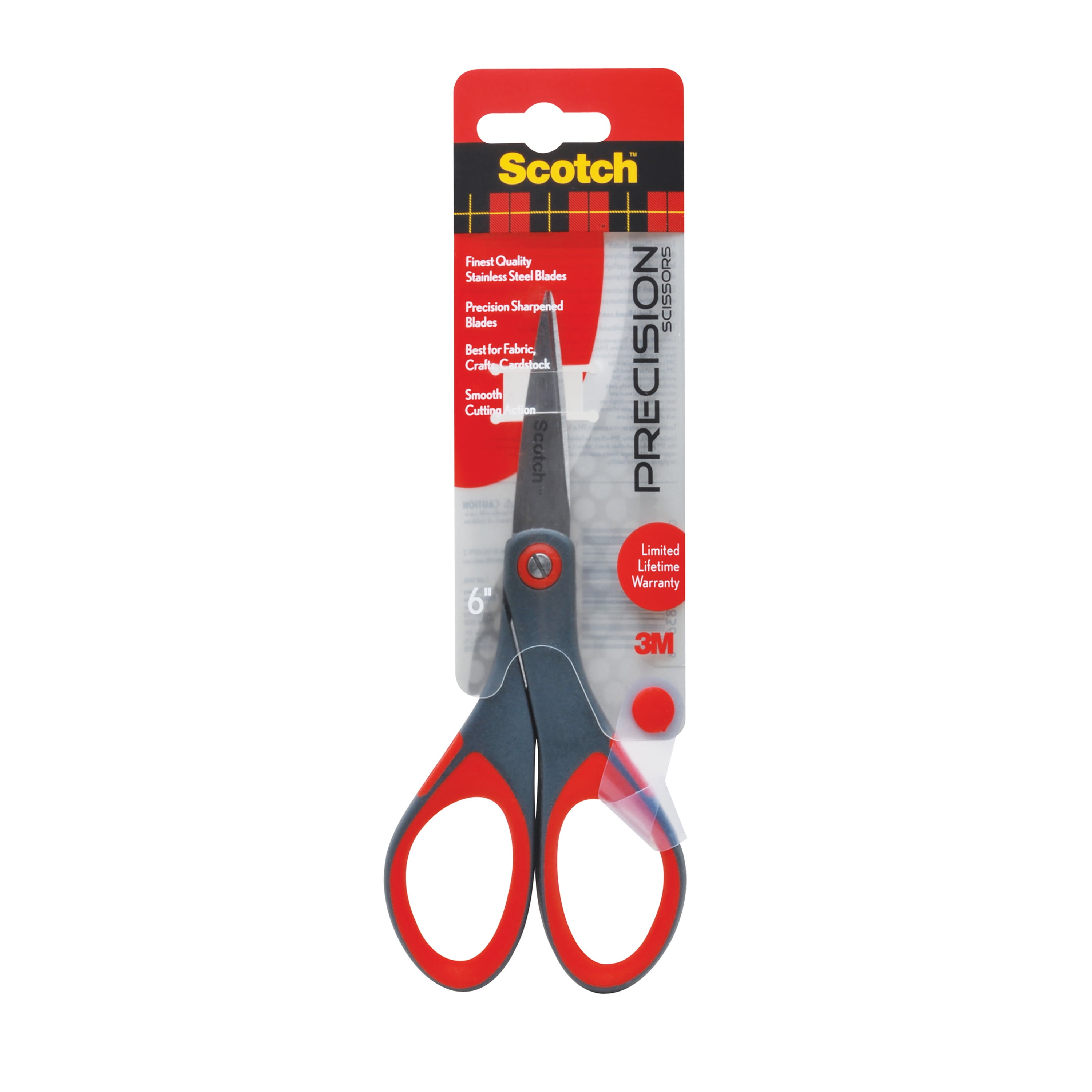 Scotch Precision Scissor 8-Inches 1 Grey/Red