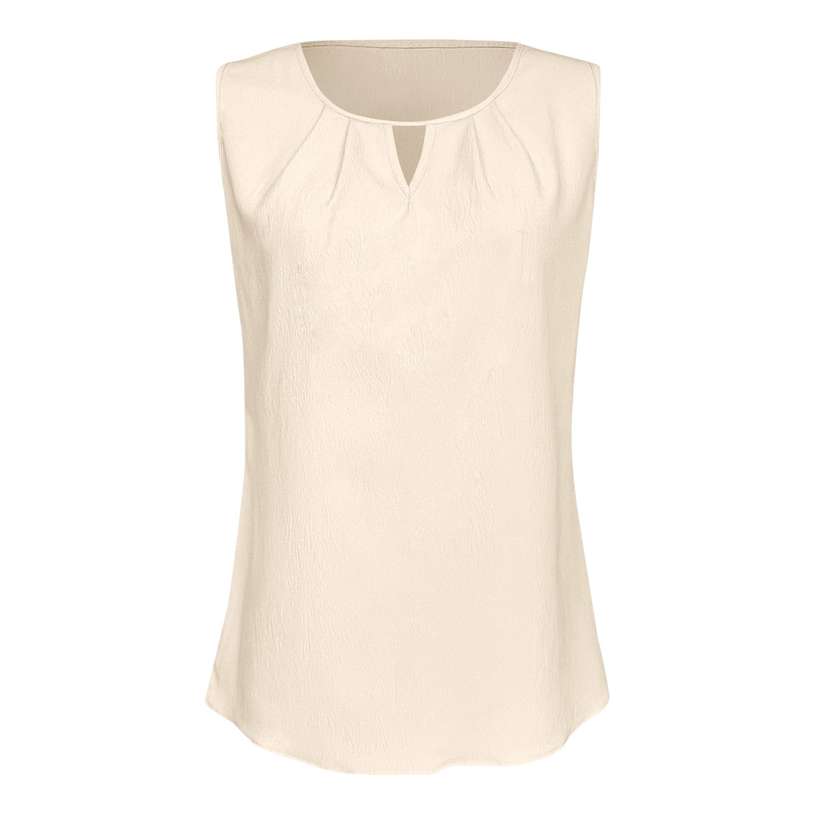Women's Dressy Pleated Tank Top – Sleeveless Blouse For Business Casual & Summer Outfits - View #5