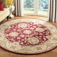 thumbnail image 2 of SAFAVIEH Antiquity Bethanie Traditional Wool Area Rug, Red/Gold, 6' x 6' Round, 2 of 10