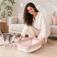 thumbnail image 7 of huayou Open Top High Sided Cat Litter Box, Anti-Splash Large Capacity Kitten Litter Pan, Easy Clean Pet Toilet, for Indoor Small Medium Cats, 7 of 7
