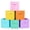 Multicolor 7, variant on YOYTOO Collapsible Cube Storage Bins (10.5" x 10.5"), Fabric Cubby Storage Cubes Organizer Bins Basket , Hotpink & Purple & Green, 6 Pack