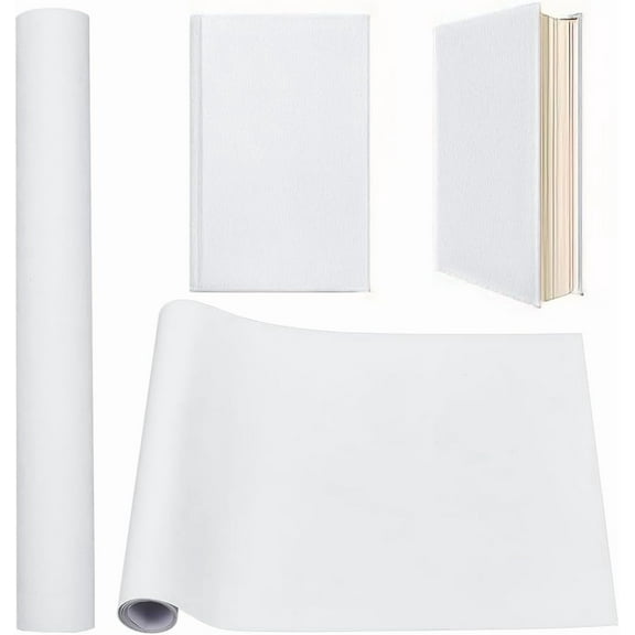 51 x 11.8 Inch White Book Cloth Paper Backed Book Cover Suede Fabric Surface Bookbinding Book Cloth for Book Binding Supplies Scrapbooking Protector Album Adult DIY Crafts for DIY