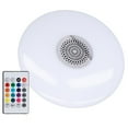 thumbnail image 3 of Lámpara de techo con altavoz musical inteligente, 24 W, E27, RGB, que cambia de color, con control remoto, 85-265 V, 3 of 15