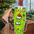 thumbnail image 6 of 40 oz Christmas Tumbler with Handle Gifts for Girls Daughter Women, Christmas Stainless Steel Insulated Coffee Cups Tumblers with Lids and Straws, Green, 6 of 6